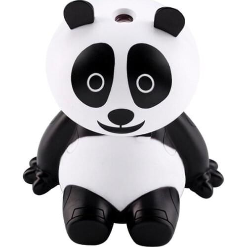 USB 120ml humidifier Mini Cute Panda Cool Mist Humidifier Essential Oil diffuser Air humidifier For Bedroom