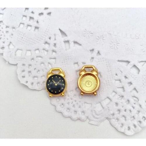 Vintage 5 pcs clock charms fit DIY handmade necklace earring bracelet charms Jewelry Making