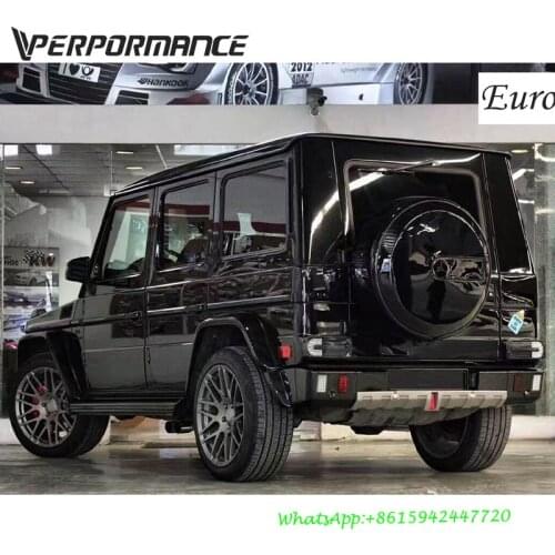 W463 rear bumper fit for G500 G550 G55 G63 to B design PU normal rear bumper body kits