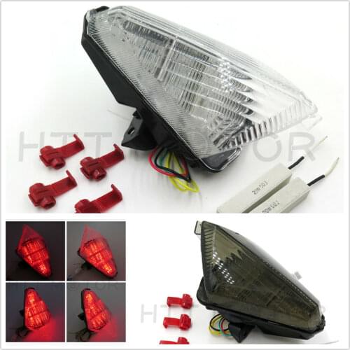 Aftermarket free shipping motorcycle parts LED Tail Brake Light turn signals for Yamaha YZF R1 YZFR1 YZF-R1 2007 2008 CLEAR