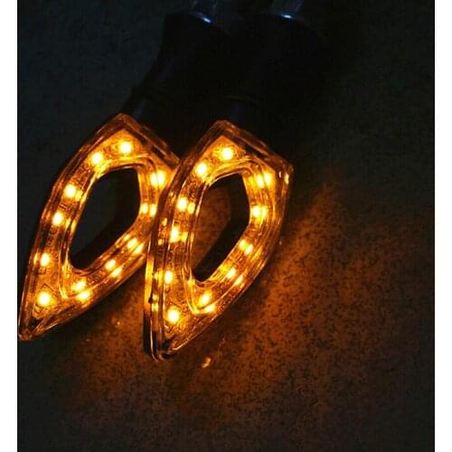 1Pc Tail Lights Indicators for Moto Motorbike Motorcycle Accessories yellow red 12 LED Turn Signal Motorcycle Turn Signals Light