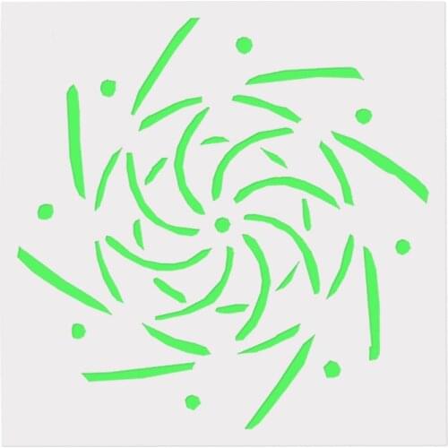 13*13 Creative pvc Layering Stencils for DIY Scrapbooking/photo album Decorative Embossing DIY Paper Cards Crafts