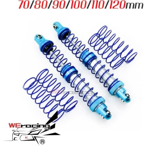 2pcs Oil Adjustable 70/80/90/100/110mm Metal Shock Absorber for 1/10 RC Rock Crawler Truck SCX10 TRX4 WRAITH RR10 RC4WD D90 S20