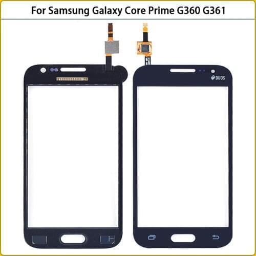 50Pcs New G360 TouchScreen For Samsung Galaxy Core Prime G360H G3608 G361 G361F Touch Screen Panel Digitizer Sensor Front Glass