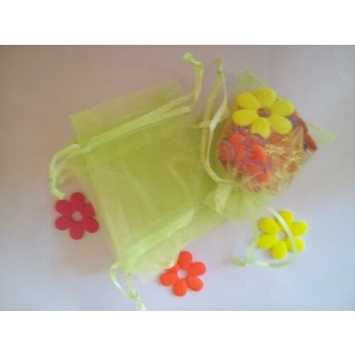 500pcs 30*40cm Light Green Organza Gift Bag Jewelry Packaging Display Bags Drawstring Pouch For Bracelet/necklace Mini Yarn Bag