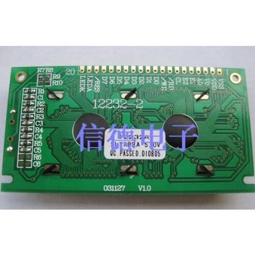 Free Shipping!!! 12232 yellow-Green screen 5V LCD Module