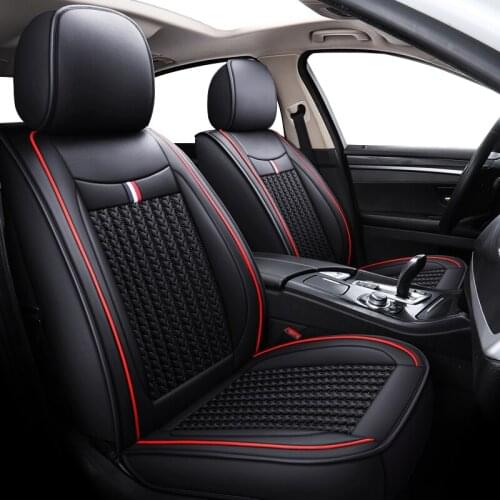ZHOUSHENGLEE ice silk 5 seats car seat covers for Mitsubishi all models ASX outlander lancer pajero sport pajero dazzle auto