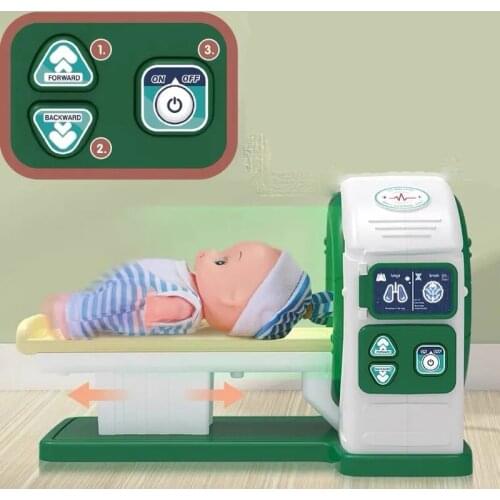 Play House Girl Simulation Childrens Medical Stethoscope CT Machine Doctor Toy Set Toy Gift