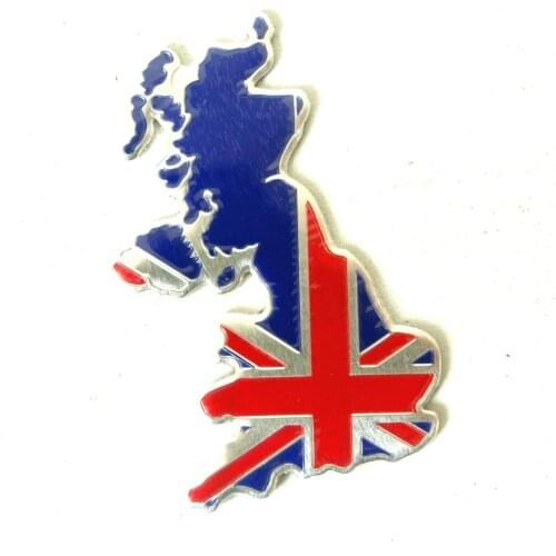 GREAT BRITAIN MAP Boot Sticker 3D Badge For Mini Clubman Cooper S Paceman Jaguar