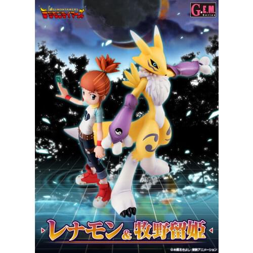 Limited edition Anime GEM Digimon Adventure Digimo Renamon Makino Ruki action figure Model toys collection