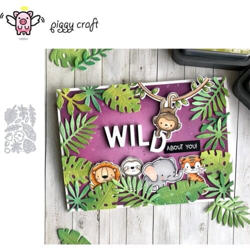 Piggy Craft metal cutting dies cut die mold Various leaves decoration Scrapbook paper craft knife mould blade punch stencils die