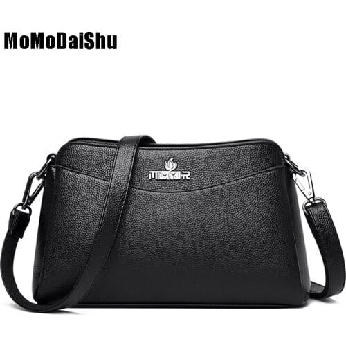 2021 New Black High Quality Leather Crossbody Bags For Luxury Handbags Womens Bags Designer Shoulder Bag Sac Ladies HandBag