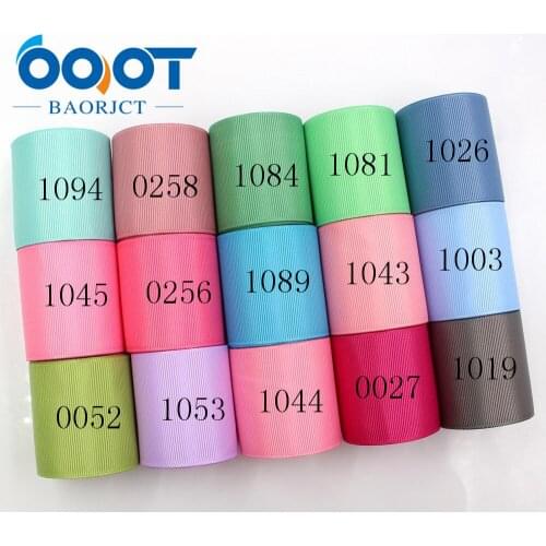 OOOT BAORJCT 181018-L50mm-3,50mm 10yards Solid Color Ribbons Thermal transfer Printed grosgrain,DIY Clothing handmade materials