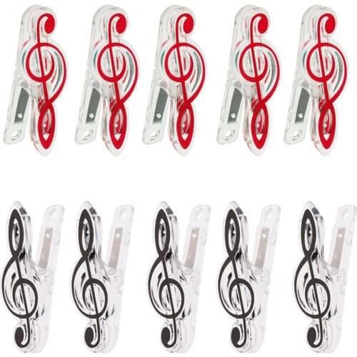 Plastic Music Page Holder Music Score Clip for Magazine 10 Pcs of Set