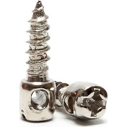 M4 Meter Self-tapping Screw Cylinder With holes Bolt Wire seal Screws Nickel plated 8-30mm Length