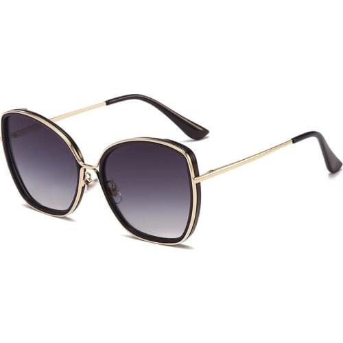 Oversized Sunglasses One Piece Metal Frame Square Eyewear Female Shades Outdoor Driving Sun Glasses 2020 New