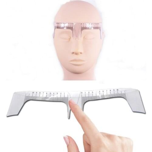 1pc Microblade Permanent Makeup Stencil Plastic Eyebrow Ruler Tattoo Cosmetic Shaping Measure Tool Reusable Easy to use