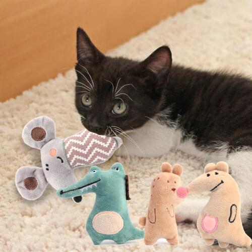 Mini Cat Chew Toy Catnip Dog Toy Fun Interactive Plush Cat Tooth Toy Pet Kitten Claw Thumb Bite Catnip Gatos Perros Mascotas New