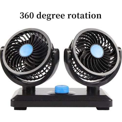 1Pc New Portable 12v 24v Car Interior Powerful Small Electric Fan Dashboard Radiator Ventila Auto Accessories for Truck Van