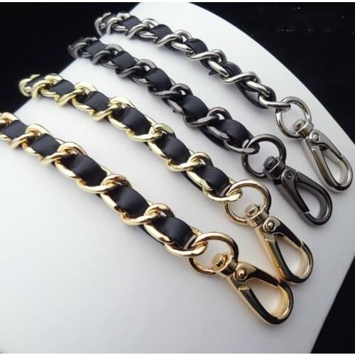 10mm Width Bag Chain Leather Chains Compostite Chain Bags Flap Shoulder Metal Bag Chain Bag Replacement Parts Diy Accessories