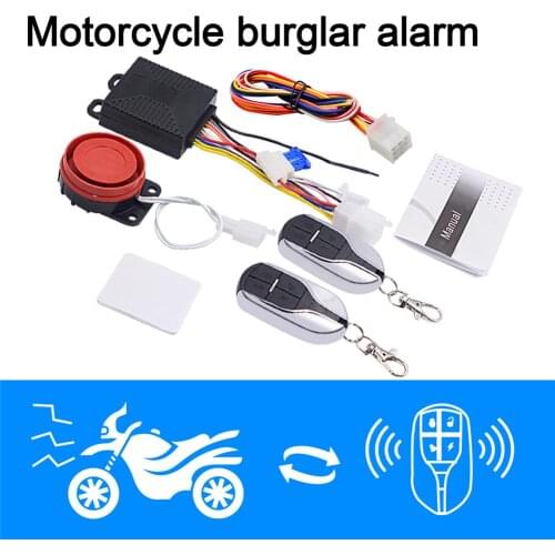 12V Motorcycle Alarm Device Anti-theft Security Alarm Protection Double Remote Control Scooter Safety Motor Bike Alarm System