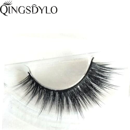 Qingsdylo 3D Silk Lash Thick Soft False Eyelashes Extension Natural Long Full Strip Lashes Makeup Beauty 100% Handmade