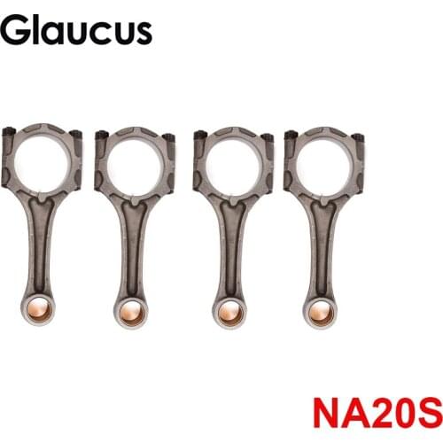 4pcs NA20 NA20S engine connecting rod conrod for Nissan Atlas F22 F23 H40 Homy Caravan E24 Datsun Truck D21 2.0L 12100-85G01