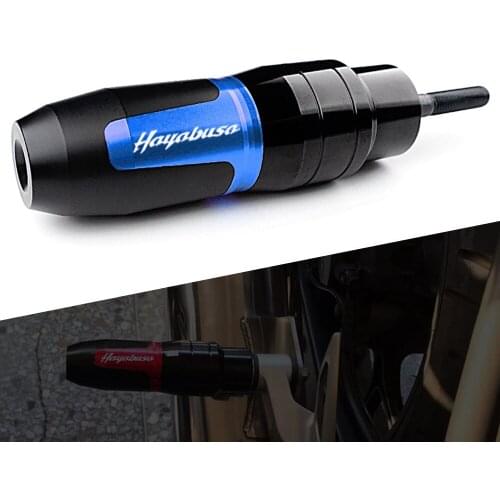 For SUZUKI HAYABUSA GSX1300R GSXR1300 Motorcycle CNC Accessoires Falling protection Exhaust Slider Crash pad slider with logo