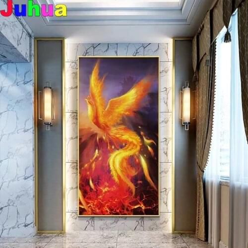 Phoenix DIY Diamond Embroidery myth bird 5d Diamond Painting Mosaic Kits Sale Picture Of Rhinestones Wall Art home decor