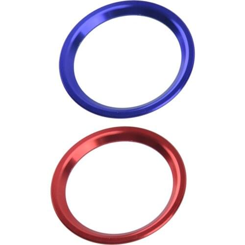 Car Aluminum Alloy Engine Start Stop Push Switch Button Ring Fit For VW Golf 7 MK7 Jetta CC Arteon