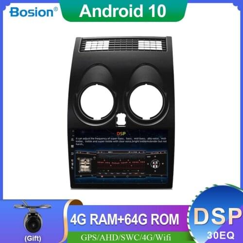 9inch Screen Car Multimedia Player For Nissan Qashqai X-TRIAL 2008-2015 Car Stereo Auto Radio 1 Din DSP 4G+64G Android 10.0 WIFI