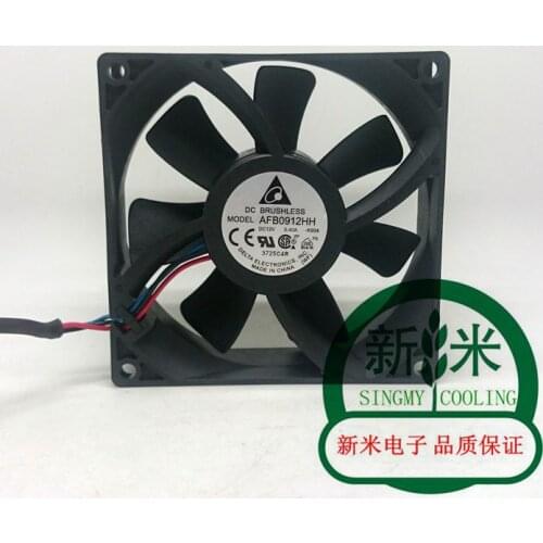 USED DELTA AFB0912HH 9225 12V 0.40A 9cm 3lines ATX cooling fan