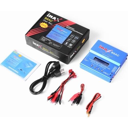 IMAX B6 AC 80W B6AC Lipo NiMH 3S/4S/5S RC Battery Balance Charger + EU US AU UK plug power supply wire