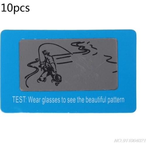 Free Shipping 10pcs Sunglasses Polarized Test Card Shade Test Your Sunglasses Polarized Lens Polarized Test Cards 21 wholesales