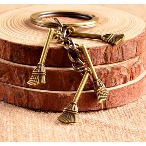 Witches broom keychain key ring retro key chain sleutelhanger high quality portachiavi chaveiro llaveros mujer