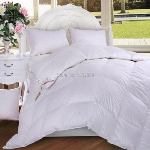 Fast Shipping Make Any Size 95% European Hungarian Goose Down Quilt Doona Blanket Comforter Full Queen Twin King