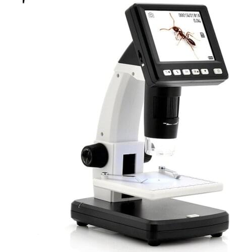 Digital Electron Microscope 4.3 Inch Large Base LCD Display 8MP 1-1000X Continuous Amplification Magnifier