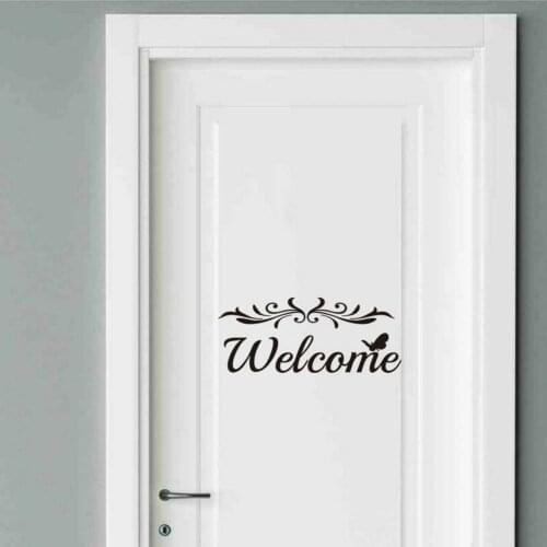 Welcome 100% Home Decor Wall Stickers Decal Bedroom Door Vinyl Art Mural Decoration Home Decor Poster Removable Decals