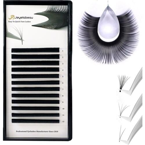 DIY Thick Easy Fan Volume Lashes 3D Natural Grafting False Eyelashes Professional Individual Lashes Korean Makeup Cosmetics