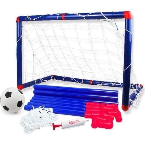 Kids Soccer Goal Set with Net Ball and Pump for Indoor Outdoor Backyard Sport Game