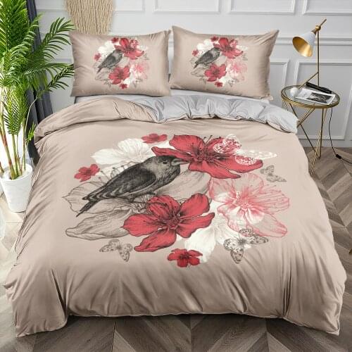 Floral Design Bedding Set Fashion Flower Duvet Cover Sets Quilt Covers Pillow Shams Double Single King Sizes Custom Bedspreads