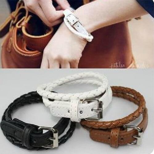 Fashion PU Leather Bracelets for Women men Charm Cheap Rock Bracelet Design jewelry items Gift Wholesales bangles #BR002