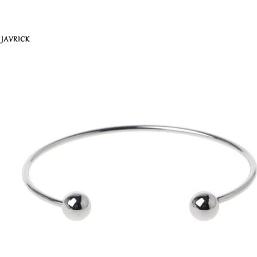Fashion Casual Jewelry Bracelet Ball Closure Adjustable Wire Blank Bracelet Expandable Bangle DIY Jewelry Making Accssories