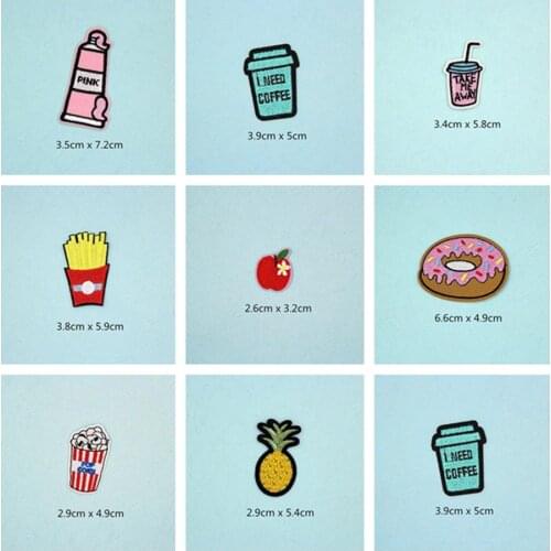 Tiger Tree Eye Star Patches Cap Shoe Iron On Embroidered Appliques DIY Apparel Accessories Patch For Clothing Fabric Badges BU34