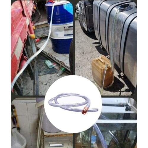 50LC Water Oil Transfer Copper Pump Petrol Liquid Manual Pump Syphon Fuel Saver Auto Accessories Car Fuel Gas Pump with PVC Pipe