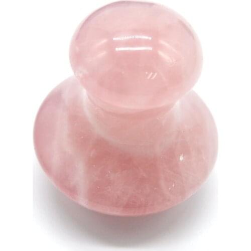 Natural Jade Guasha Board Rose Quartz Mushroom For Stone Massage Tool Acupuncture Scraping Body Massager