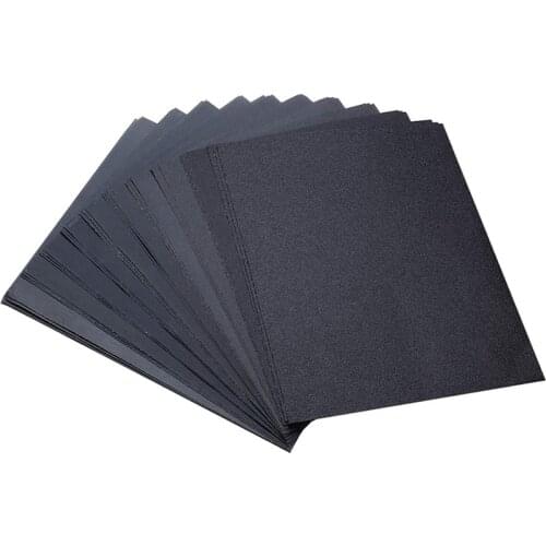 50-Sheet Wet Dry Sandpaper, 9 x 11inch Sander Sheets Assorted Grit of 120/240/320/400/600/800/1000/1200/1500/2000