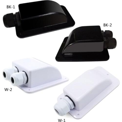 2021 New 1/2 Hole Roof Cable Entry Gland RV Modification Supplies ABS Junction Box