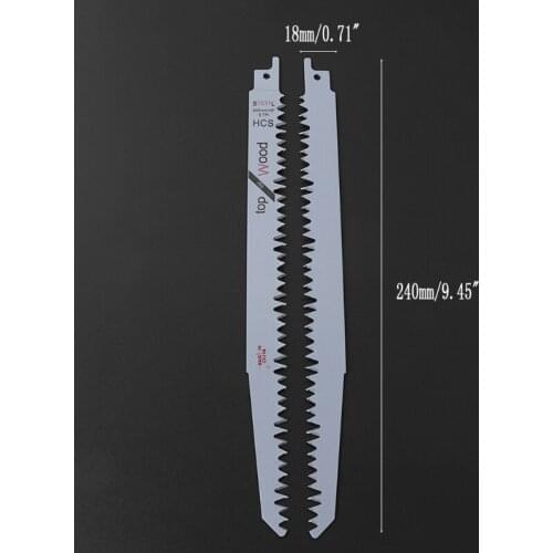 New Quality 2pcs S1531L Reciprocating Saw Blades 9.5" 240mm For Cutting Metal Wood High Precision Convenient Cutting