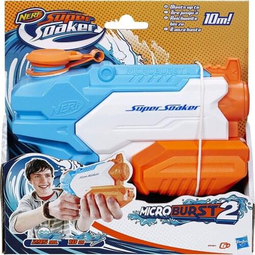 Nerf Super Soaker Microburst II Guns Original Brand and Product Kids Safe Soft Bullet Gun Gift for Children and Adults